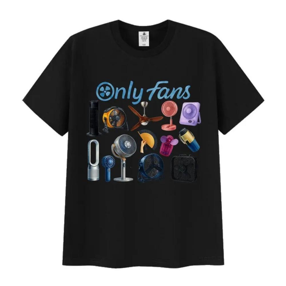 Divertente T-shirt con Stampa Emoji Only Fans per Donna Estate Comoda Manica Corta Retro Girocollo Lavorato a Maglia T-shirt Top di Alta Qualità