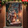 Decorazione Banner da Appendere alla Finestra di Natale Babbo Natale Albero di Natale Forniture per Feste