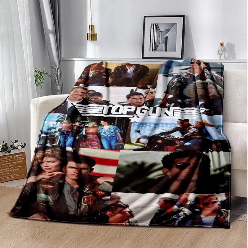 Top Gun Classic Movie Sign 3D Blanket,Soft Throw Blanket for Home Bedroom Bed Sofa Picnic Travel Office Rest Cover Blanket Kids