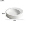 Ceramic Dinner Plate Restaurant Circular Thick Soup Plate Salad Plate Dessert Dish Snack Dish Pasta Plates Solid Color Tableware