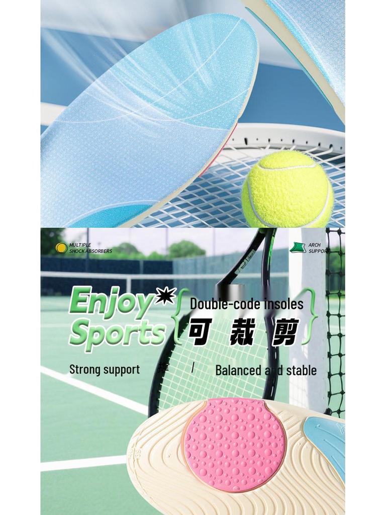 Arch Support Insoles for Men & Women - Relieve Foot Pain, Correct Flat Feet, Shock Absorption for Sports & Long Standing Comfort