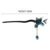 Retro Chinese Style Hair Forks Wooden/Acetate Hair Sticks Flower Hair Pins Pendant Headpieces Floral Hair Bun Maker Jewelry