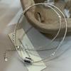 S925 Sterling Silver Chinese Style Luxury Collarbone Necklace - High-End, Simple, Versatile Design