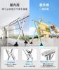 Clothes Drying Rack, X-shaped, Foldable, Extendable, No Installation Required, Large Horseshoe-shaped Windproof Hook, Indoor/outdoor Clothes Drying St