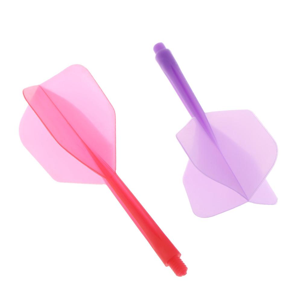 6 Pcs Dart Flights 2BA Screw In-one Professional Dart Flight Anti-fall 80mm Plastic Darts Flights Set For Dart Players