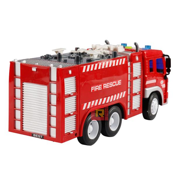 1pc Baby Fire Sprinkler Truck Model Educational Telling A Story Truck Engineering Mold Toy for Kids