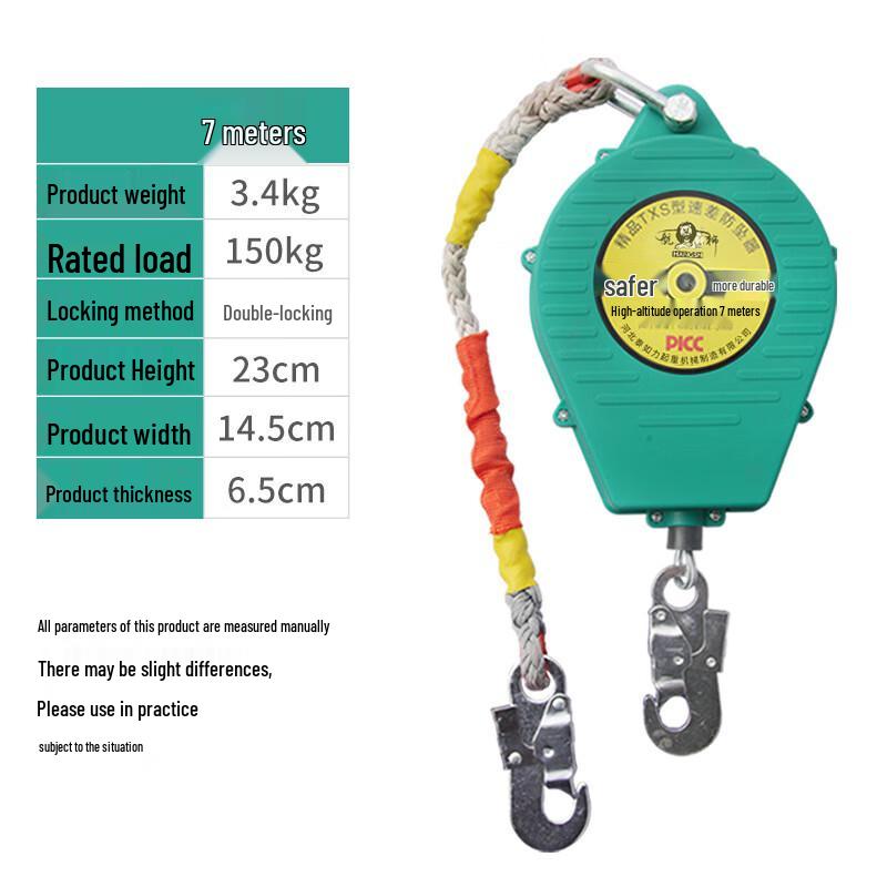 Heavy-Duty Industrial Fall Arrester CN plug (adapter included)