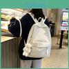 Backpack Shoulder Solidcolor Bag High School Students Junior High Gift Unisex