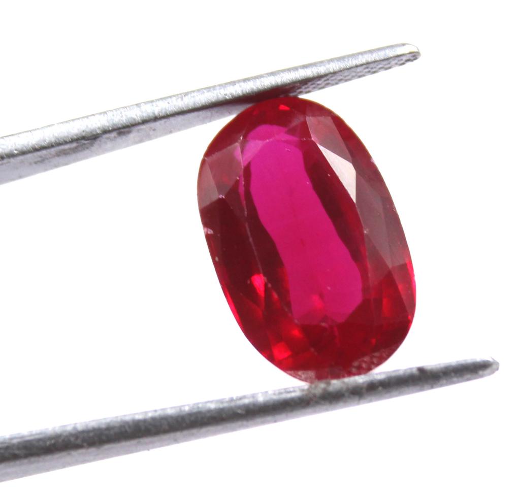 14.65 Carat Washington's Birthday Transparent Oval Shape Red Ruby Certified Burma Gemstone SN202