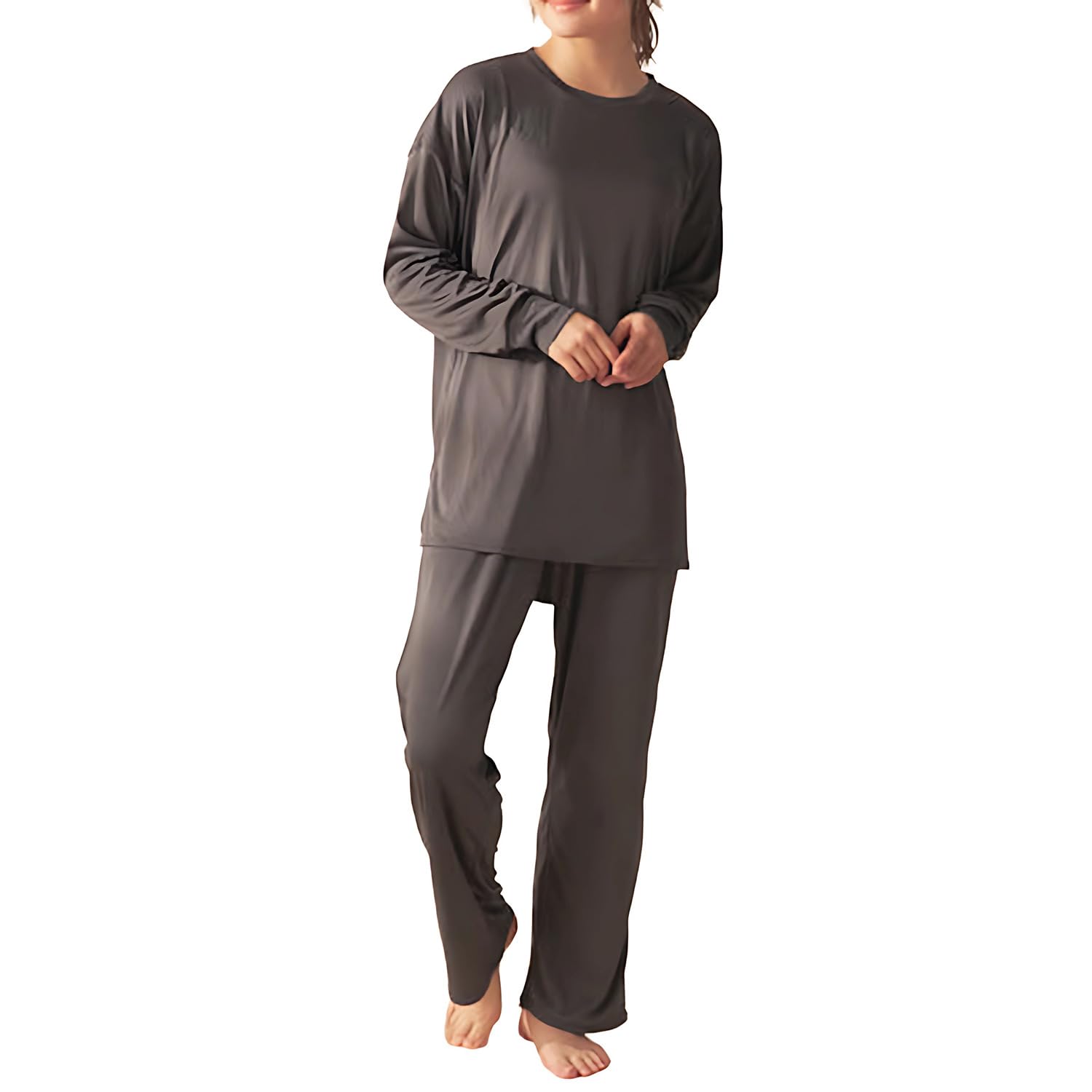 

Spopan Pet Loungewear Set Women s Hair-Resistant Long-Sleeve (345188NDGYM)