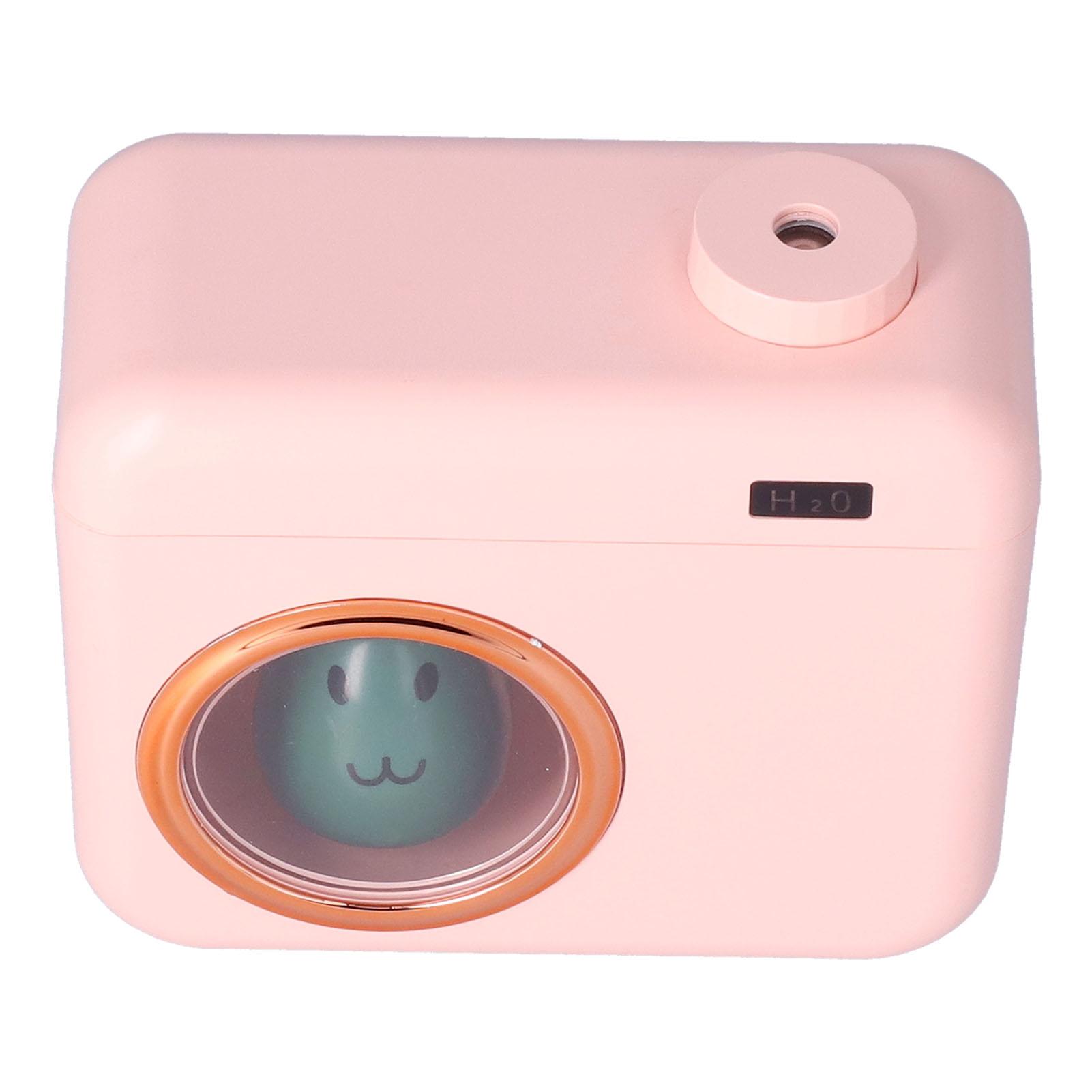 

400ml Camera Shaped Air Humidifier 2 Gears USB Charging Aroma Humidifier for Car Home Office