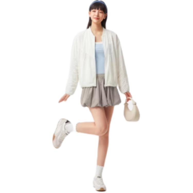 Li Ning Sports Lifestyle Series Baseball Collar Printed Logo Jacket Women jackets AJDW092-1