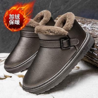 2025 Winter neue nördliche Herren-Baumwollschuhe, Samt warme Schneestiefel, Herren kalte lässige Baumwollschuhe für Schneetage