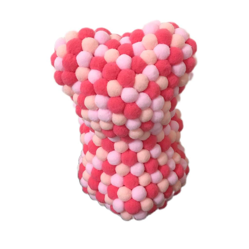 Bear Pom Pom Bear Gift Pink