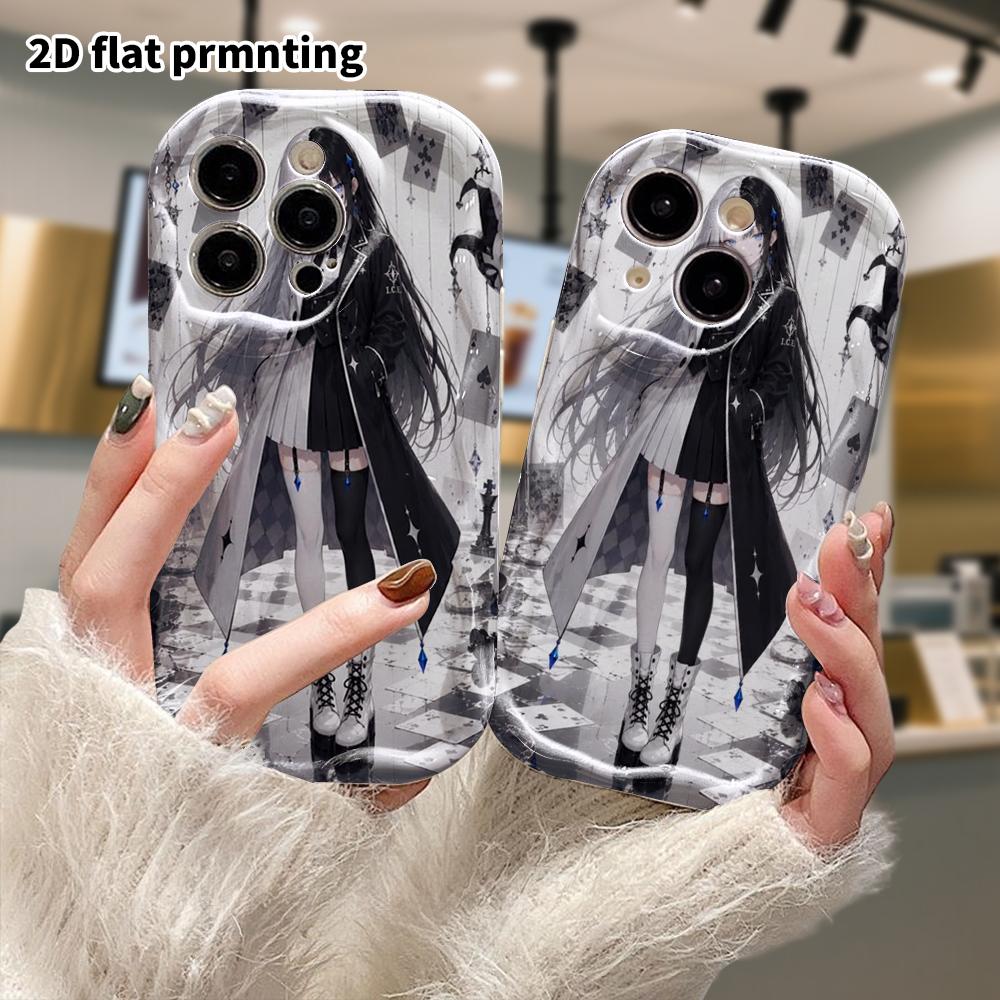 Phone case: 2D flat, suitable for iPhone 18, 17, 16, 15, 14, 13, 12Pro protective case, long coat, perfect Christmas and Halloween holiday gift