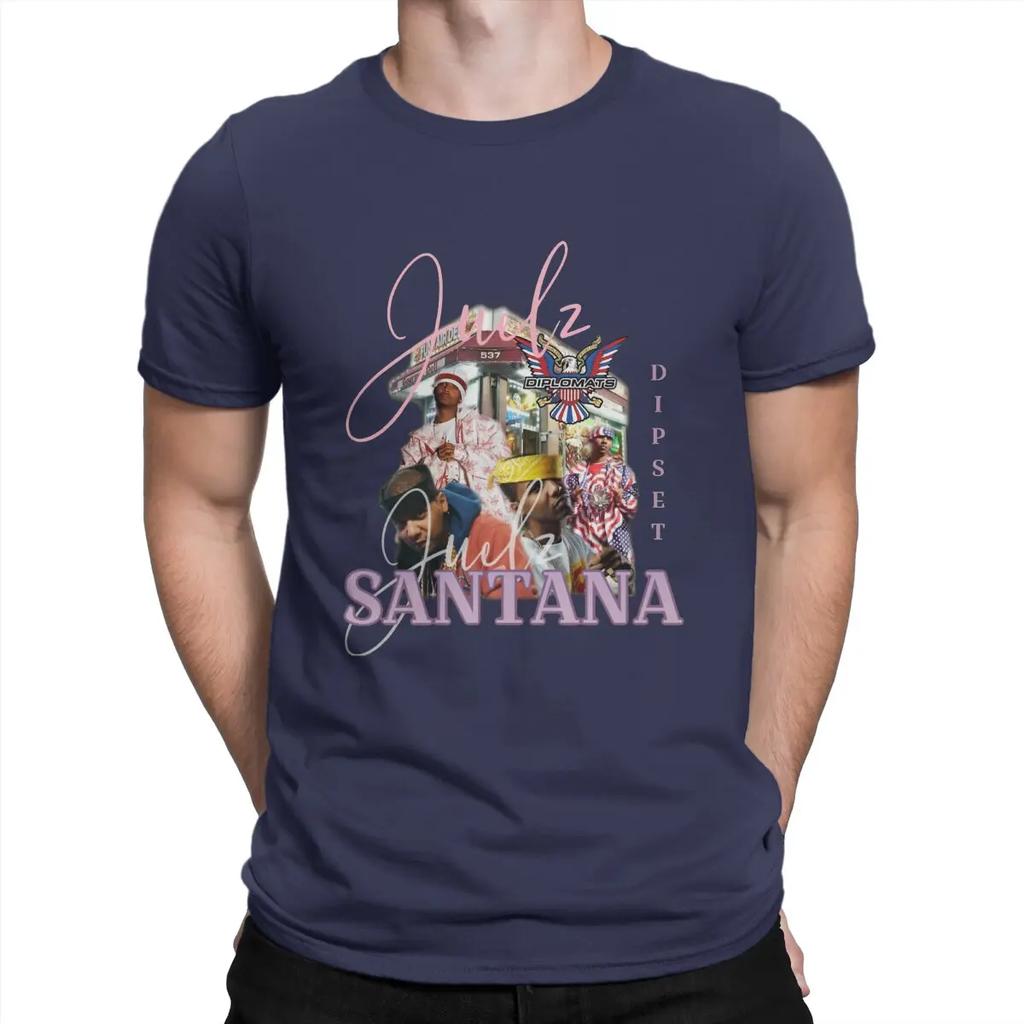 Juelz Santana Men TShirt Santana Crewneck Short Sleeve Fabric T Shirt Funny Top Quality Gift Idea