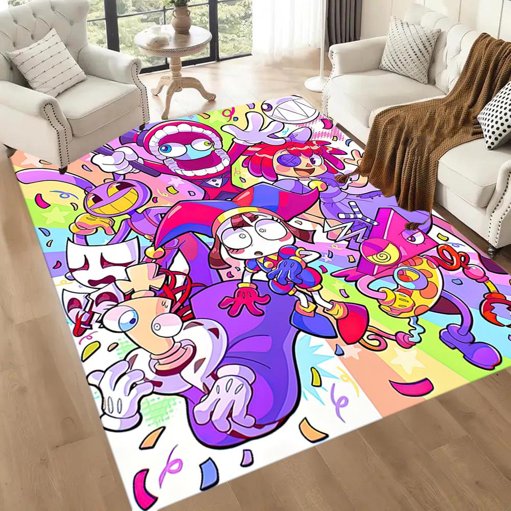I tappeti quadrati a tema The Amazing Digital Circus sono un'ottima scelta per soggiorni, camere da letto, decorazioni per la casa e come regali.