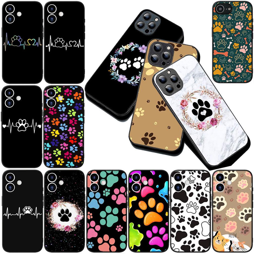 Cat Cute Dog Paw Wallpaper Phone Case for Apple iPhone 17 Pro XS Max Air 6 7 8 Plus 5 + SE 2022 SE2 16E 8+ Protective Cover