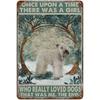 Metal Poster Dog Funny Vintage Tin Sign Wall Decor for Home Bar Cafe