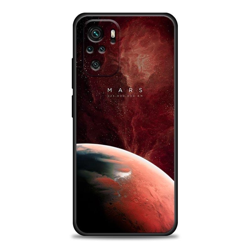 Himmel Weltraum Planet Mond Sterne Handyhülle Für Xiaomi Redmi Note 11 10 9 8 Pro 9S 8A 10S 11S Weiche Hülle Für Redmi Note 8Pro 10Pro