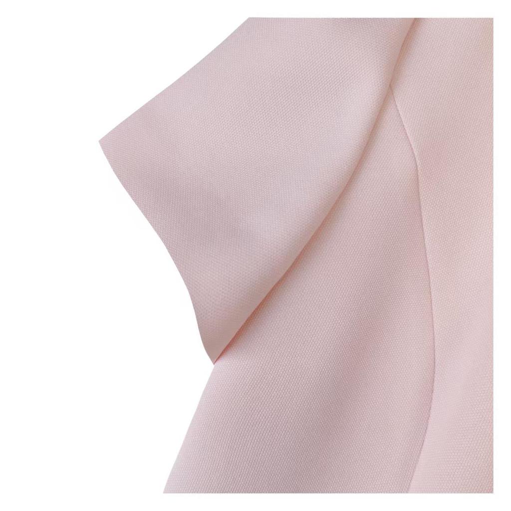 Women's Stylish Waist-Cinched Mid-Length Round Neck Dress