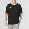 Puma Solid Color Breathable Fashion Casual Round Neck Short Sleeve Drop Shoulder T-Shirt Men Tops Black 706132-03