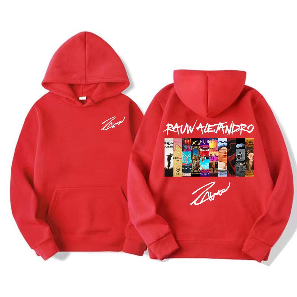 Rauw Alejandro Album Cover Print Hoodies Men's Clothing Fashion Hip Hop Street Sweatshirts Unisex Casual Fleece Oversized Hoodie
