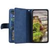 For Xiaomi Redmi 15 5G (Global) (169mm) Case 9 Card Slots Zipper Wallet PU Leather Phone Cover with Wrist Strap