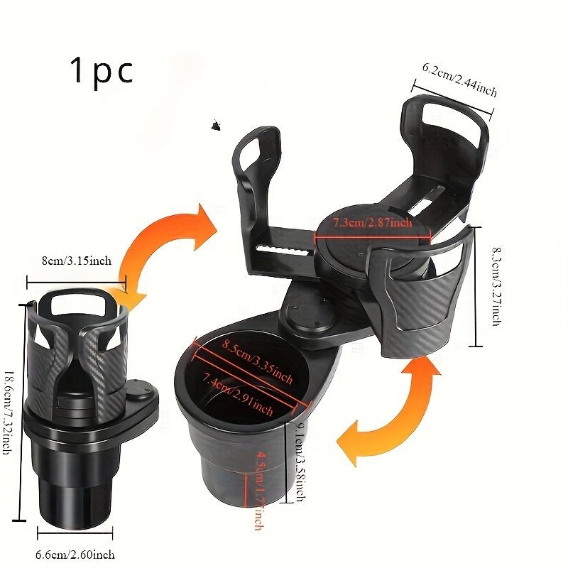 

1 шт. Регулируемый автомобильный подстаканник «2-в-1» с держателем для телефона и аромадиффузором – Организуйте свою поездку чёрный