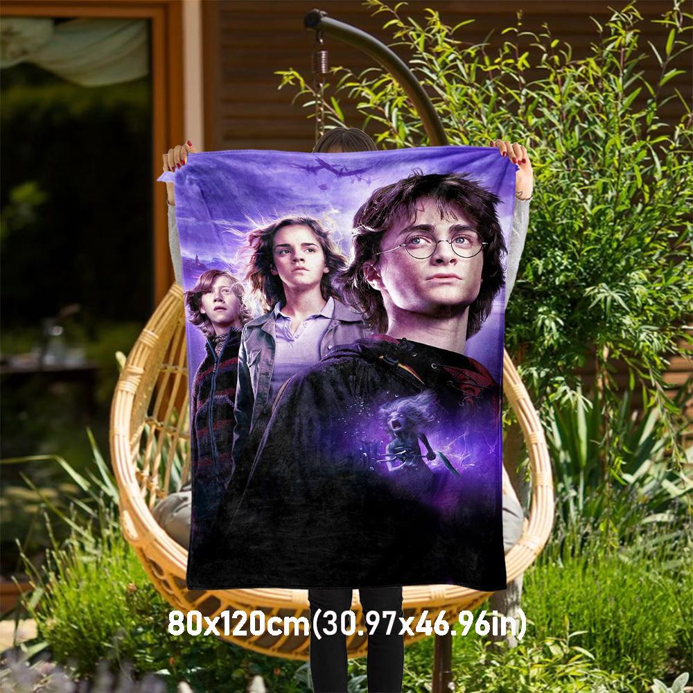 1pc Harry Potter,Hogwarts,Magic Outdoor Flannel Throw Blanket All Season Soft Warmth,Home Decor 1031213