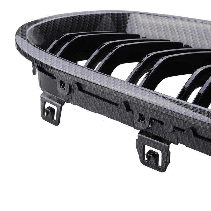 Frontstoßstangengrill, Nierengitter, einzelne Doppellamellen, passend für BMW 3er-Serie F30 F31 F35 2012–2017, MSport-Styling-Trim-Auto