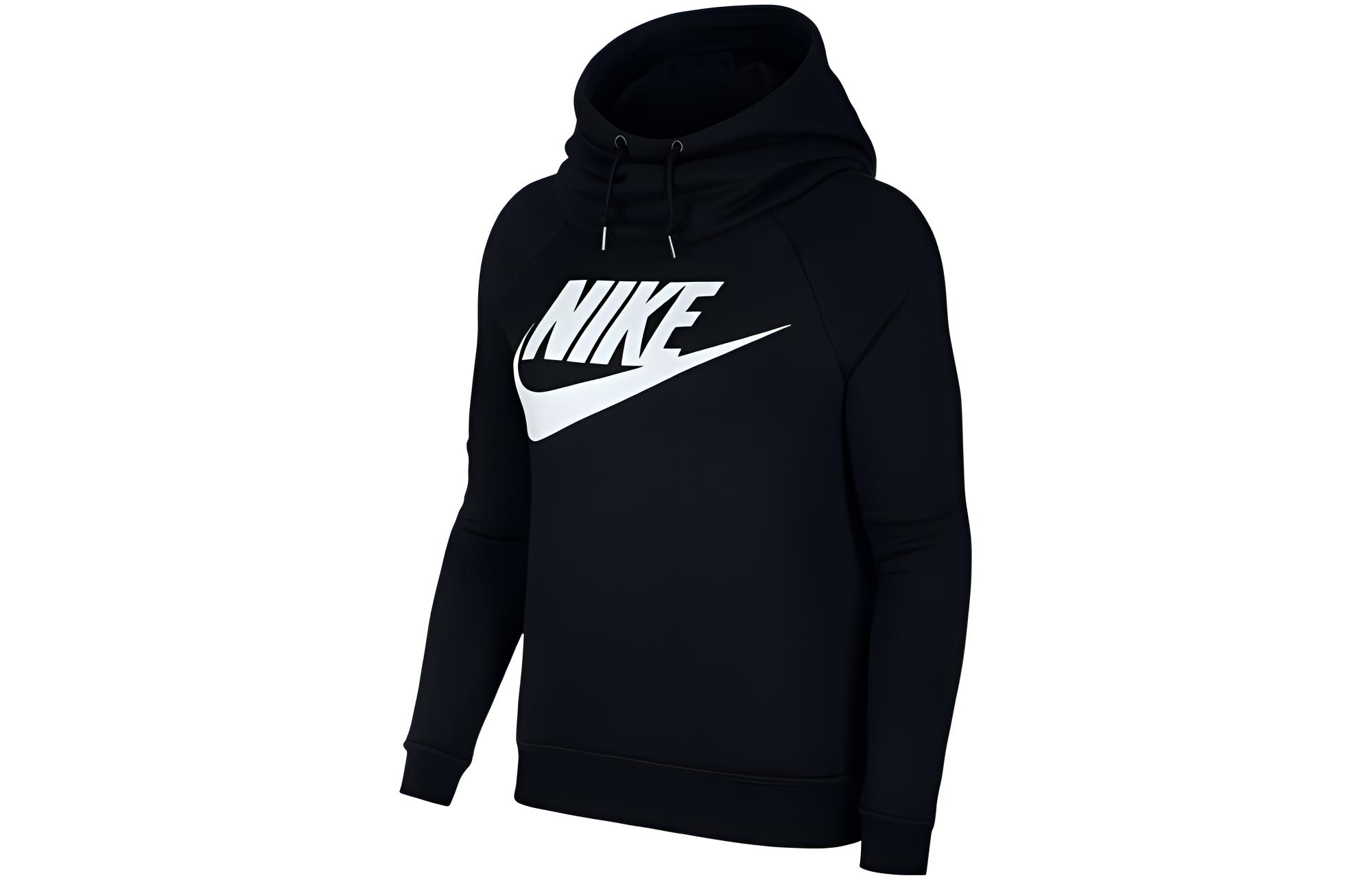 Nike Sweatshirts Women s Black Hooded Moderate Regular 938061-010 S