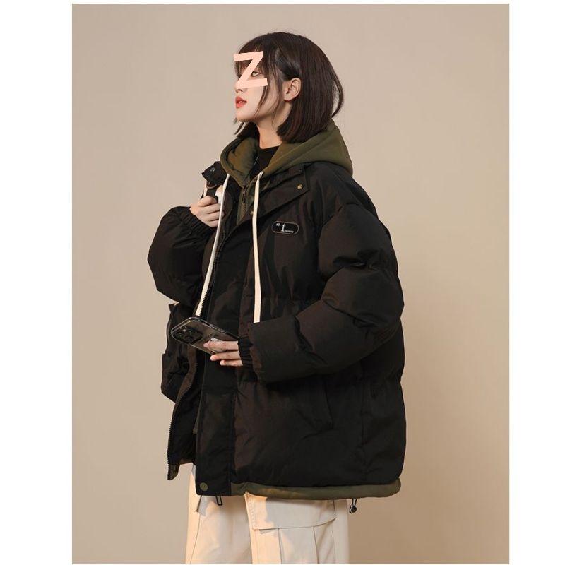 2025 Student Winter Thickened Loose Cotton-Padded Two-Piece Jacket