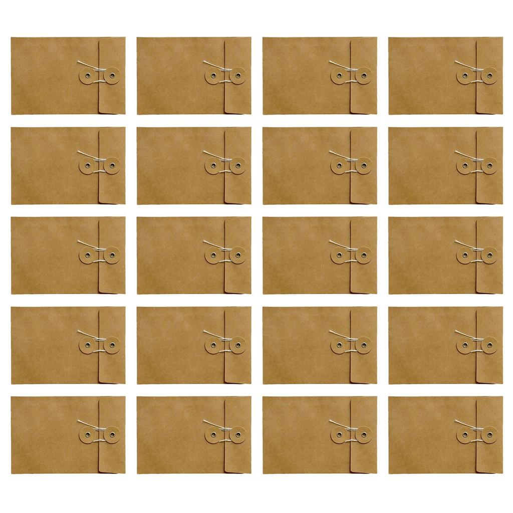 20Pcs/set Kraft Paper Envelopes Invitation Envelopes Postcard Envelope Kraft Envelopes Brown Envelopes Card Envelopes