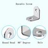 40pcs Stainless Steel L Brackets - Small Right Angle Corner Brace for Shelves, Wood Furniture ,Chair