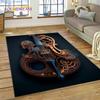 Dream Violin Cello Music Instrument Carpet Rug for Home Living Room Bedroom Sofa Doormat Decor,kids Area Rug Non-slip Floor Mat