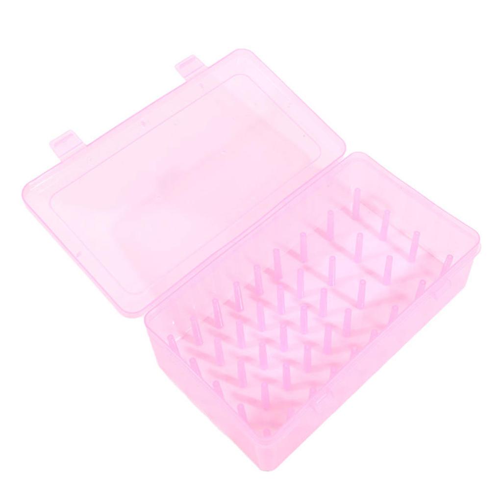 Sewing Thread Box 42 Pieces Spools Bobbin Carrying Case Container Holder Craft Spool Organizing Case Sewing Storage
