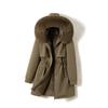 New Down Cotton Jacket for Women Mid-length Thickened Winter Outdoor Park Overcoat Coat