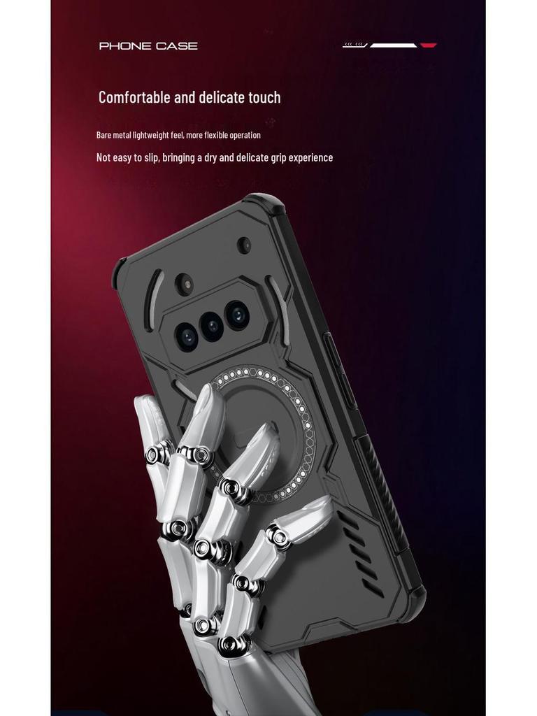 Applicable Nothingphone 3A-Pro Butterfly Armor Case with Magnetic Four-Corner Anti-Fall Protection, Silicone, and Hard Magnetic 2-Pro Design.
