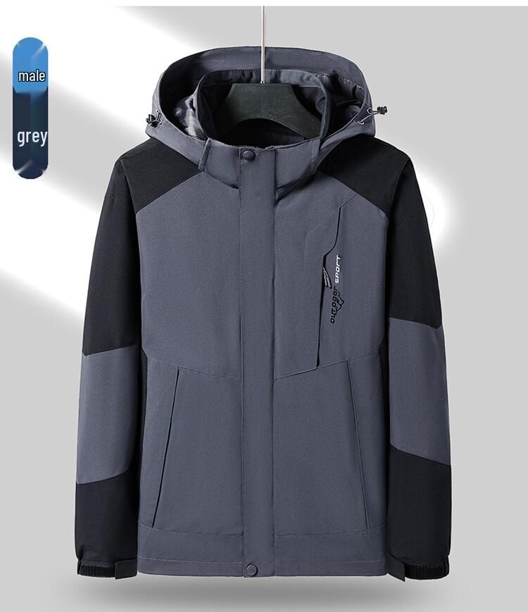 Men's Casual Windproof Thin Shell Jacket: Couple Style Mountaineering Outerwear for Spring and Autumn