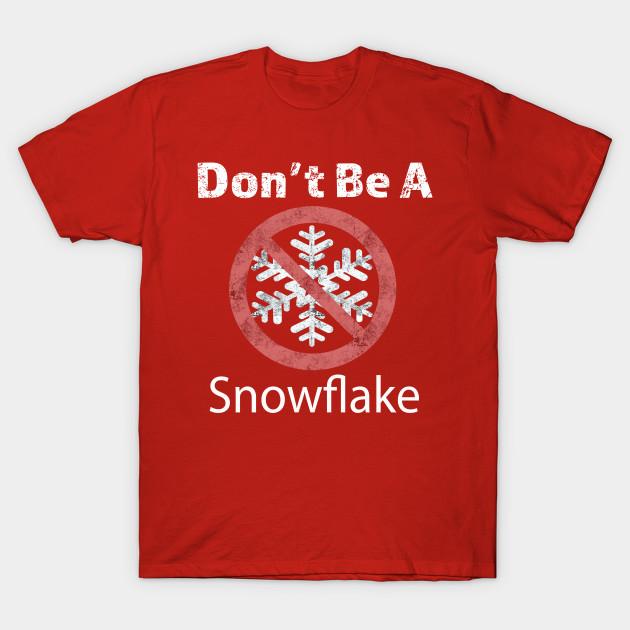 Fantastic Tees 'Don't Be A Snowflake' Funny Liberal Shirt – Maroon Humor T-Shirt (Size 4XL) - View #4