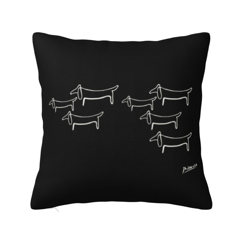 Nordic Kawaii Dachshund Cushion Cover Soft Sausage Badger Wiener Dog Pillow Case Decoration