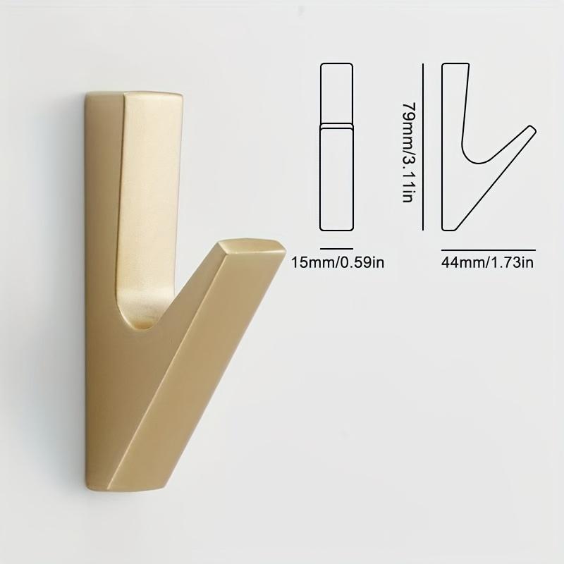 [Aluminum Hook] 2pcs Aluminum Alloy Clothes Hook | Bathroom Towel Hook, Home Key Hook, Hardware Hook