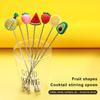 Stirrer Swizzle Mixing Stick Drinking Stirring Rod Silicone Stainless Steel Muddler Bar Tool Accessories Party