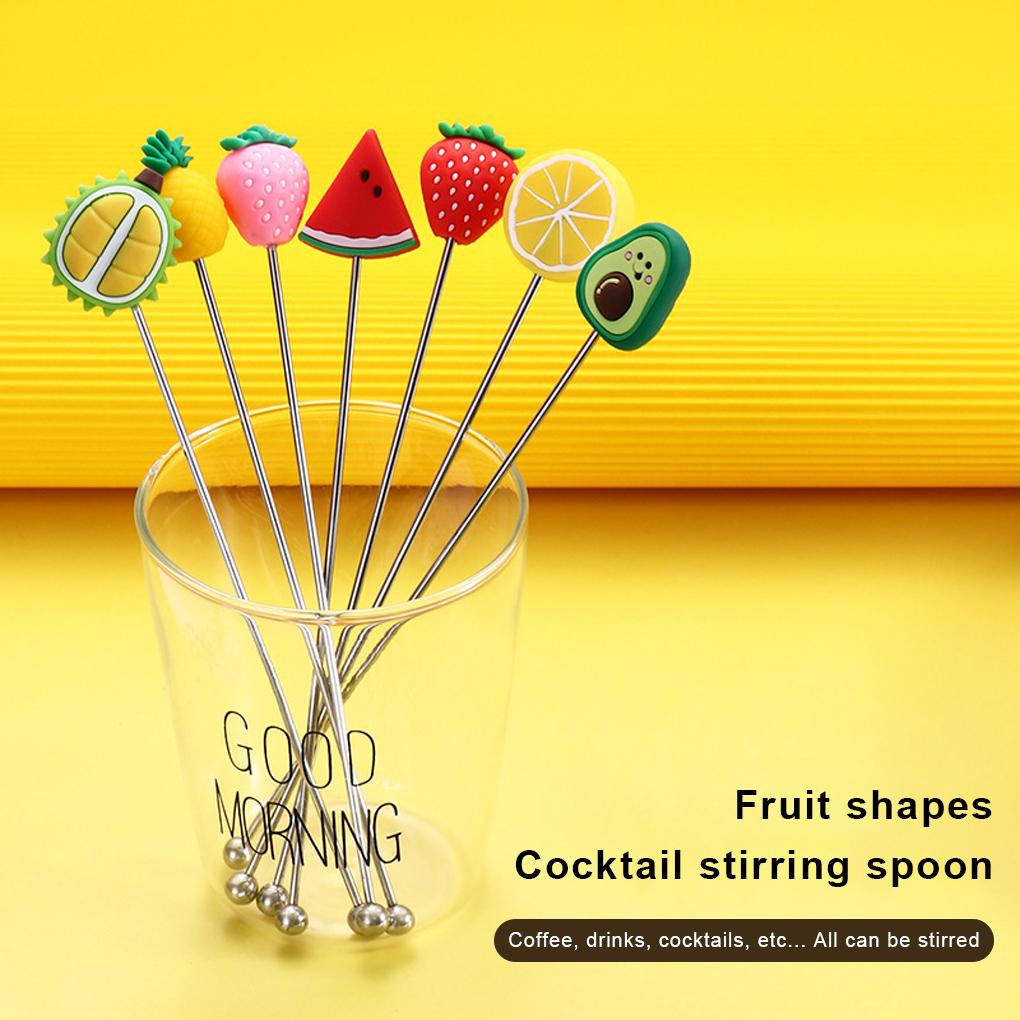 Stirrer Swizzle Mixing Stick Drinking Stirring Rod Silicone Stainless Steel Muddler Bar Tool Accessories Party