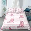 Capa de edredom para meninas dançando balé, lindas bailarinas, conjunto de cama para meninas 135, capa de edredom rosa, cama de solteiro, princesa, HomeTextiles