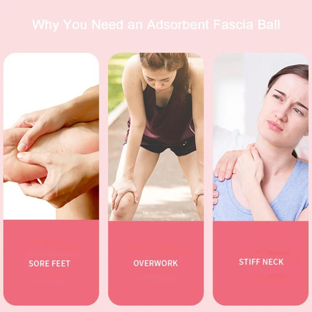 Yoga Suction Cup Massager Ball Relaxation Acupoint Massager Sports Massage Cone  Fitness