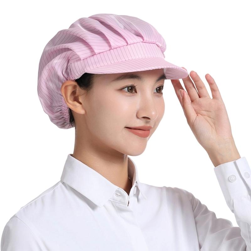 Comfortable AntiStatic Cap Breathable DustProof Mesh Hat for Industrial Workshop