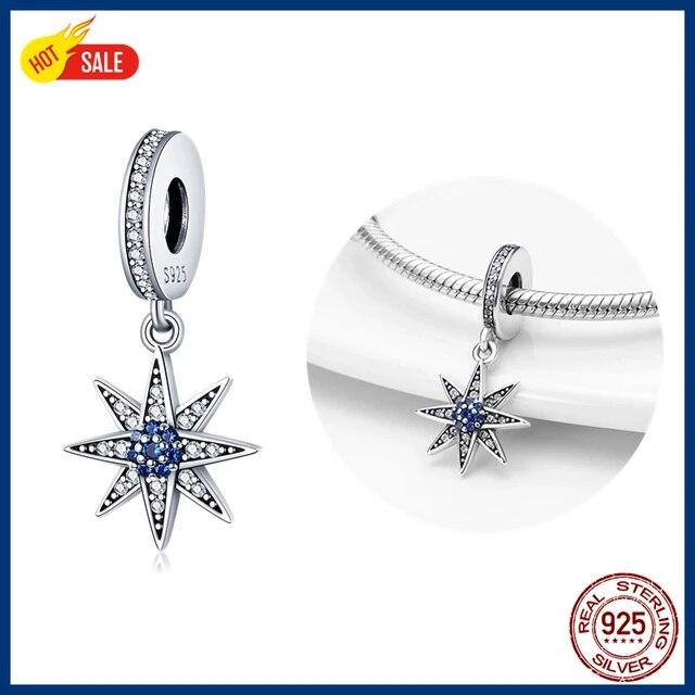 100% 925 Sterling Silver Firefly Charms Evil Eye Air Balloon Blue Charms FitNew Original Bracelet DIY Jewelry Making