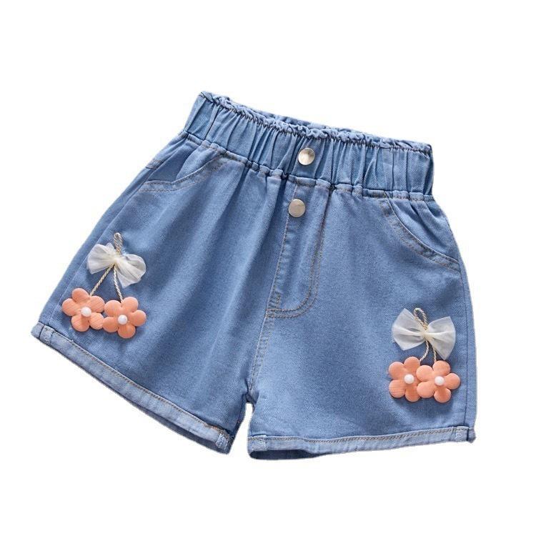 Disponibile: Pantaloncini di jeans da bambina 2025 - Nuovo stile per bambini e ragazzi, Capospalla sottile per bambine